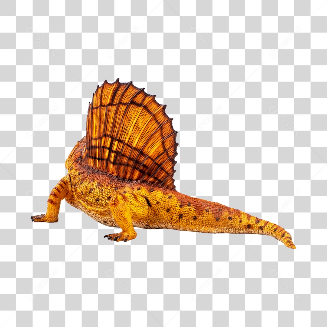 Objeto 3D Dinossauro Pré-Histórico Para Composição PNG Transparente