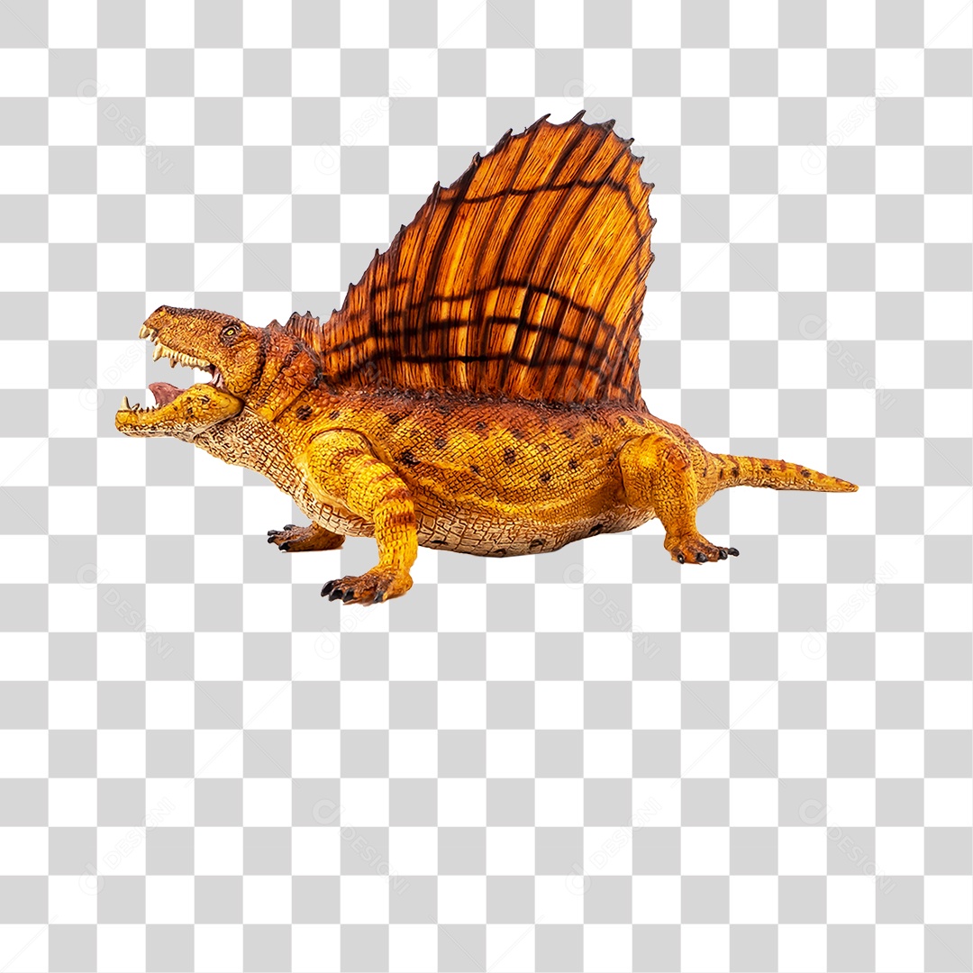 Objeto 3D Dinossauro Pré-Histórico Para Composição PNG Transparente