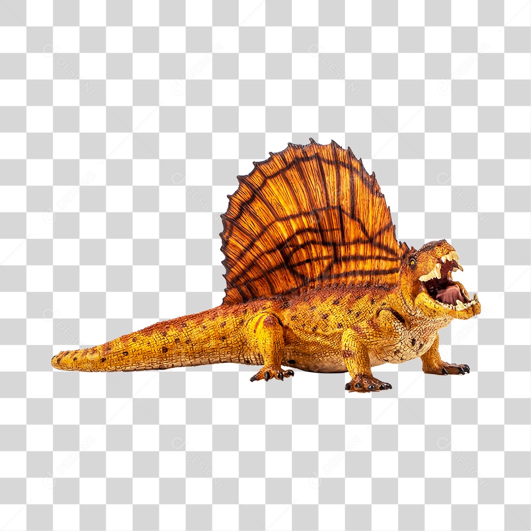 Objeto 3D Dinossauro Pré-Histórico Para Composição PNG Transparente