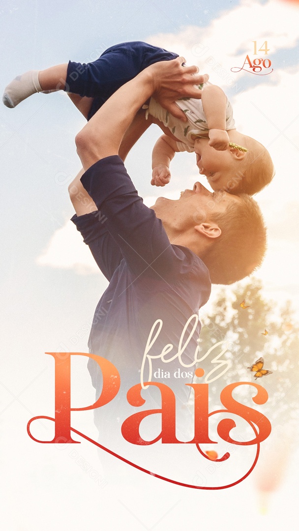 Feliz Dia Pais Data Comemorativa Social Media PSD Editável