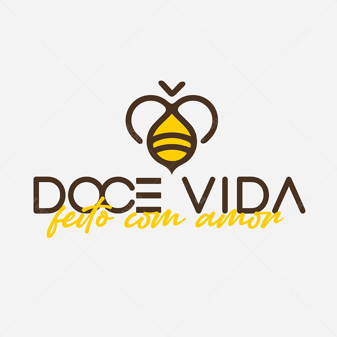 Logo Doce Vida Doceria AI Editável