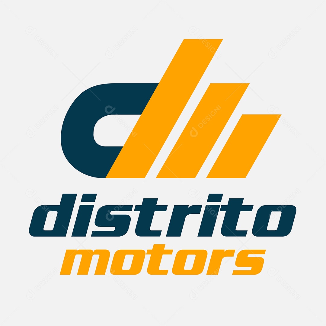 Logo Destrito Motors AI Editável