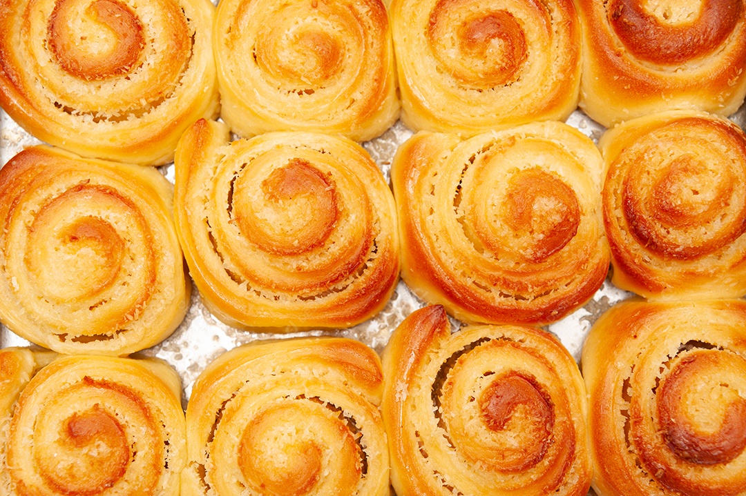 Fatias de coco húngaro caseiras frescas e deliciosas. Vista do topo. Fechar-se. Tiro vertical.