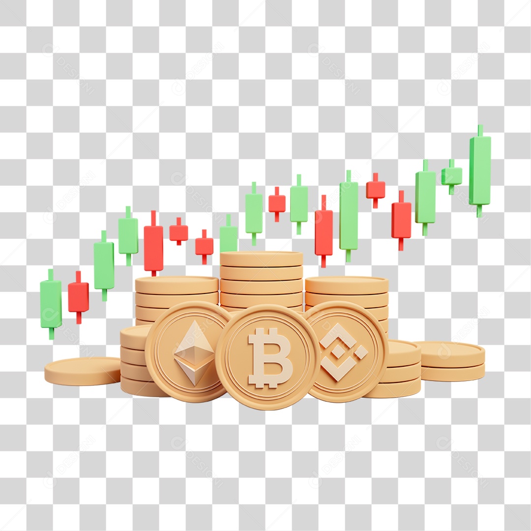 Gráficos Ações Crescimento PNG Transparente