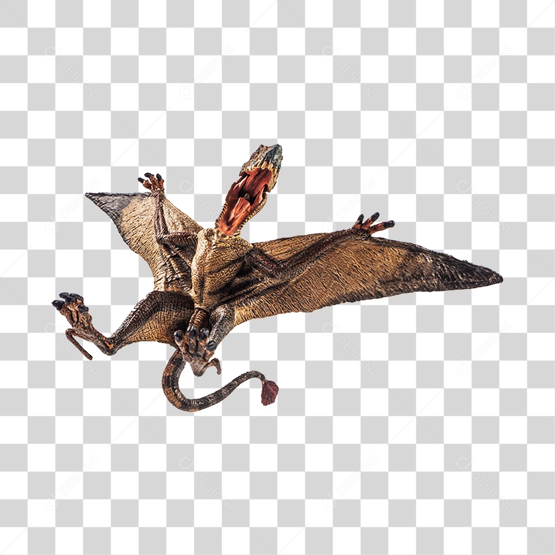 Objeto 3D Dinossauro Pré-Histórico Para Composição PNG Transparente