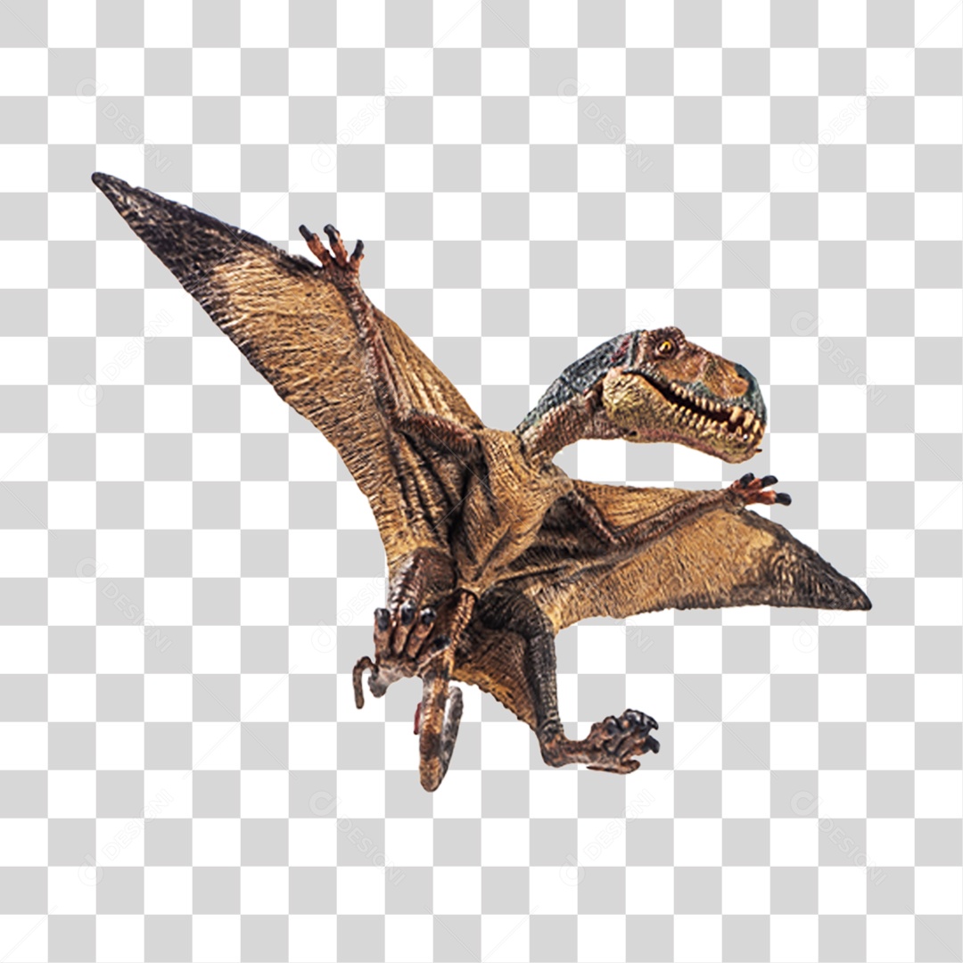 Objeto 3D Dinossauro Pré-Histórico Para Composição PNG Transparente