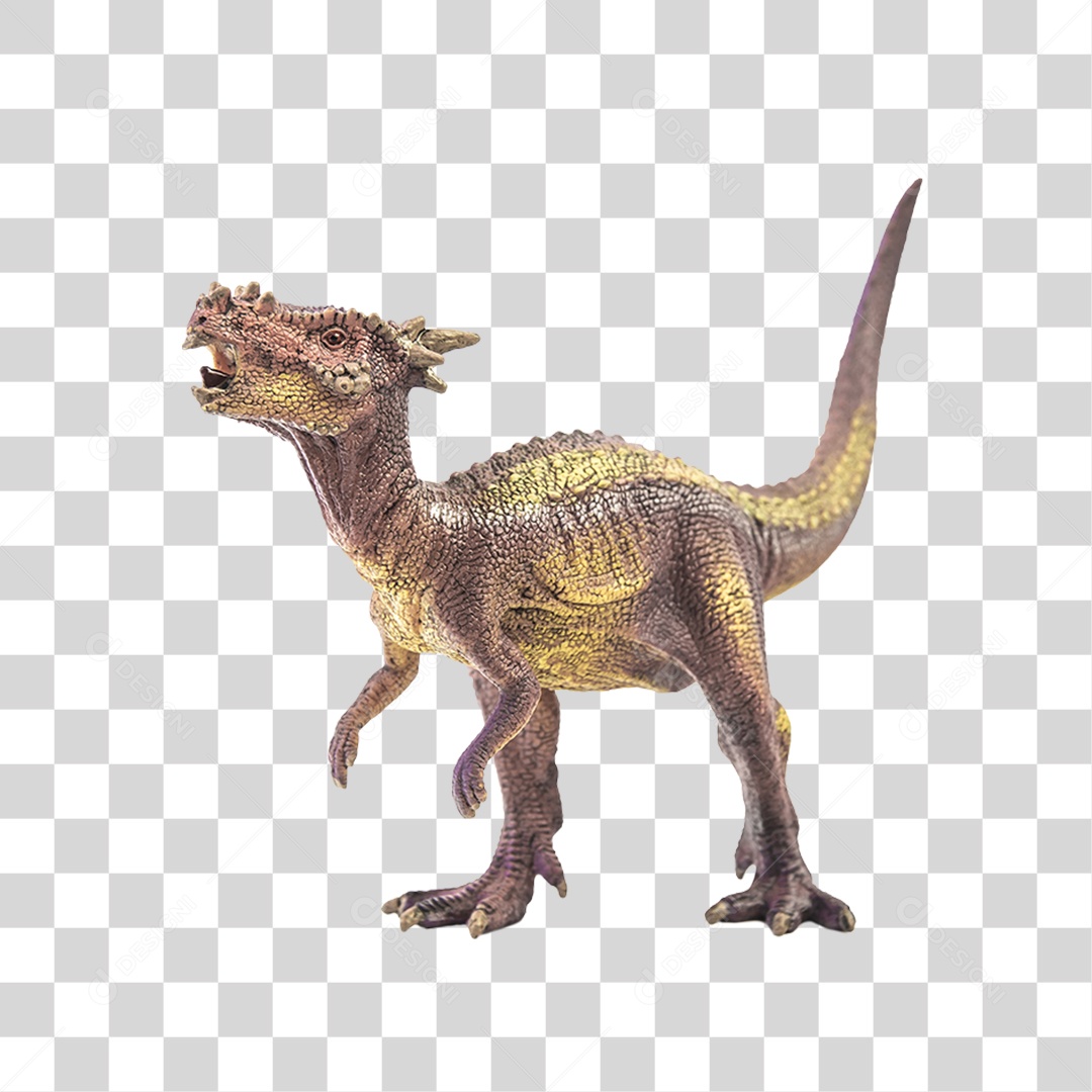 Objeto 3D Dinossauro Pré-Histórico Para Composição PNG Transparente