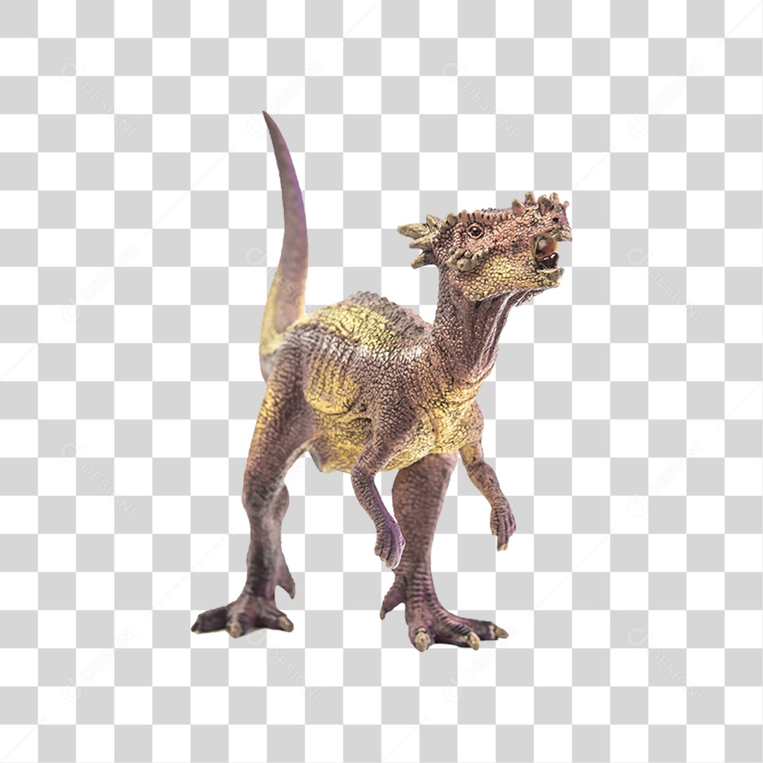 Objeto 3D Dinossauro Pré-Histórico Para Composição PNG Transparente