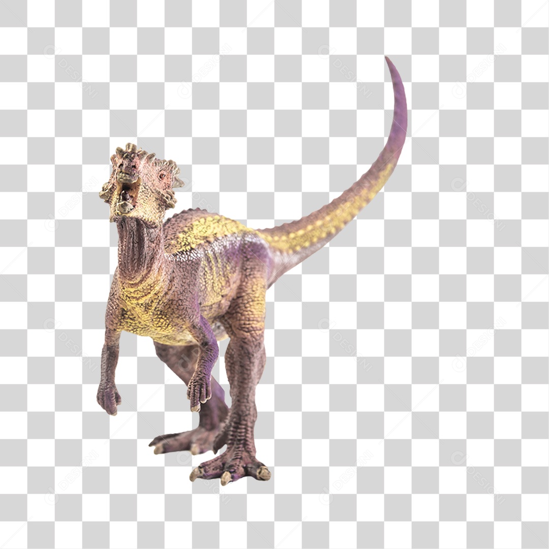 Objeto 3D Dinossauro Pré-Histórico Para Composição PNG Transparente