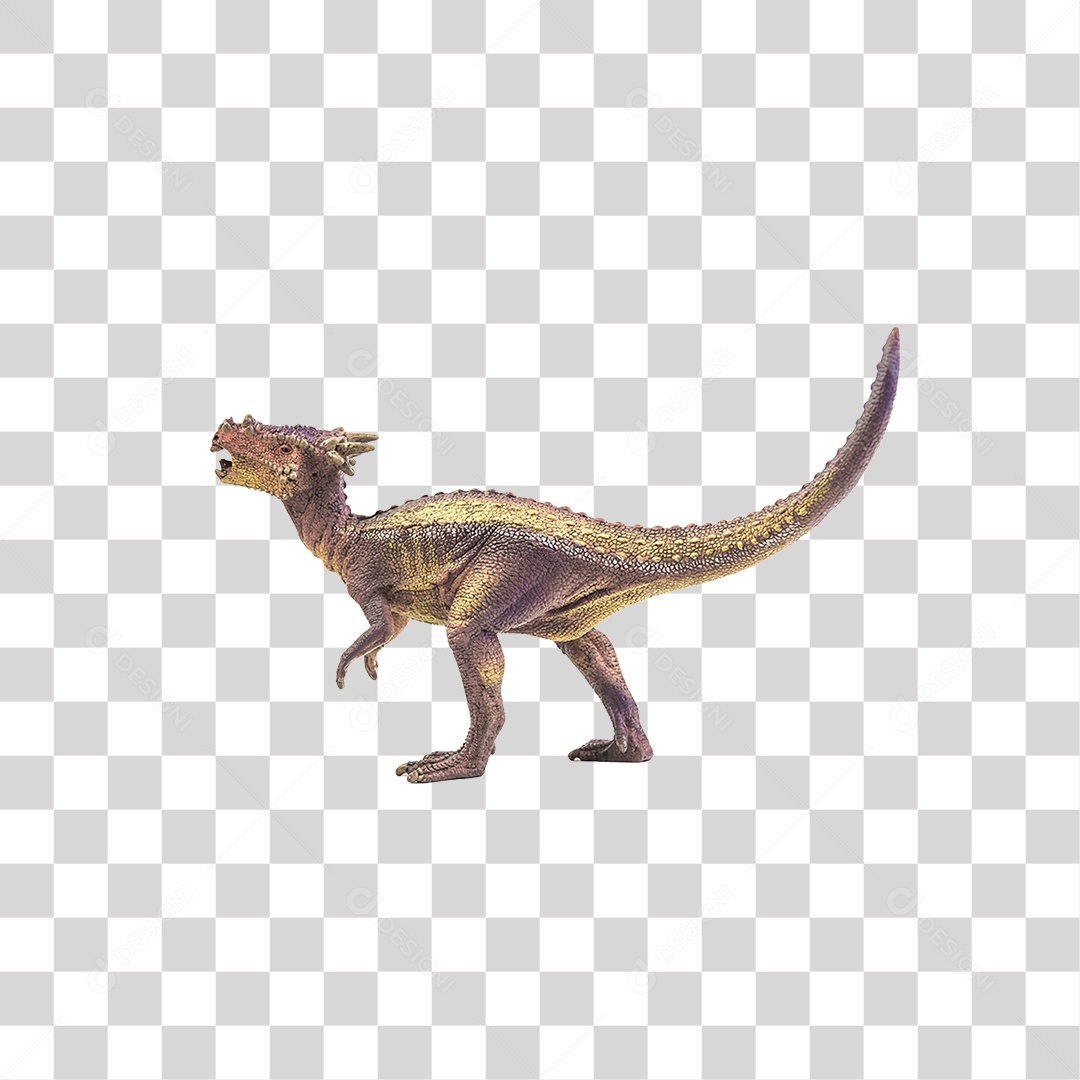 Objeto 3D Dinossauro Pré-Histórico Para Composição PNG Transparente