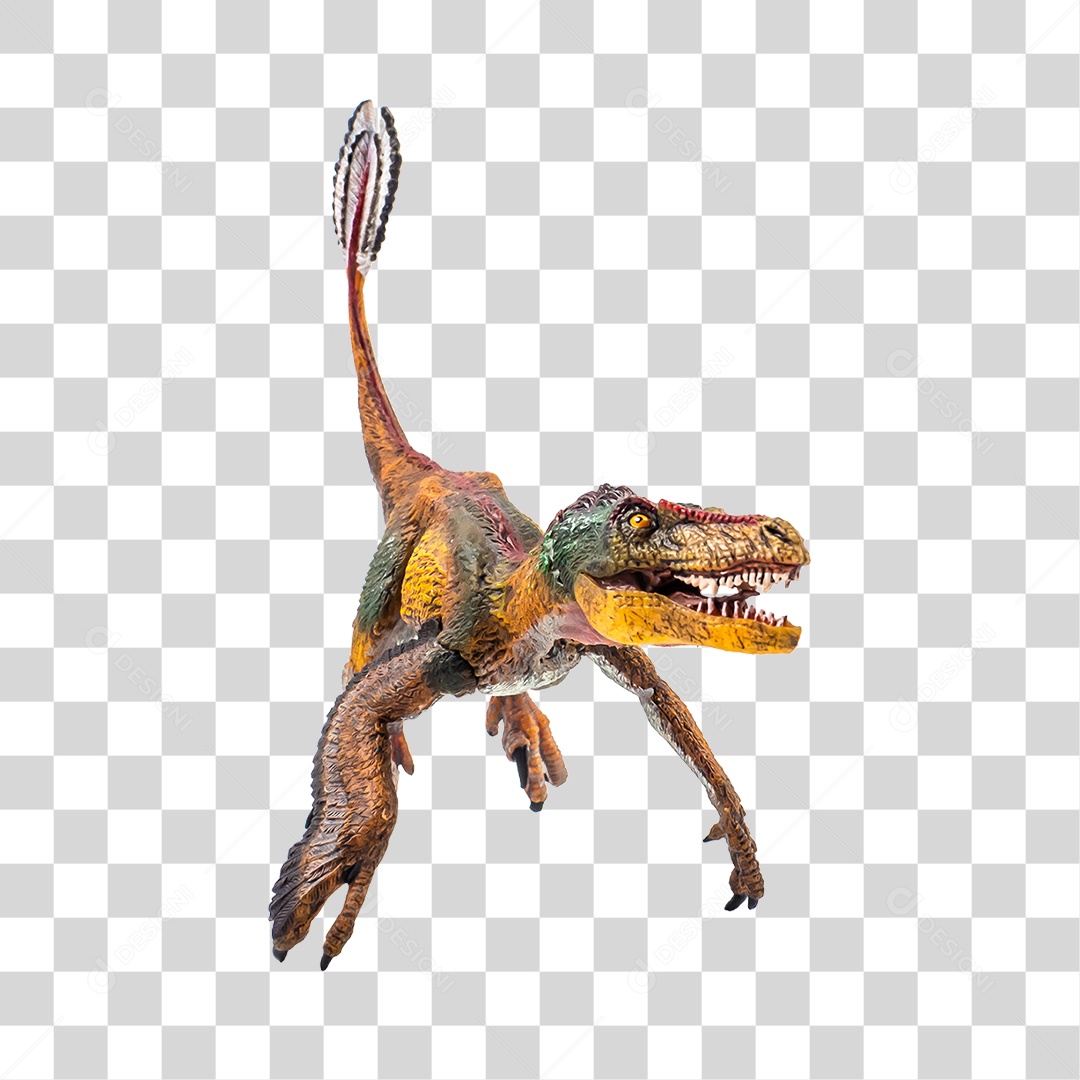 Objeto 3D Dinossauro Pré-Histórico Para Composição PNG Transparente