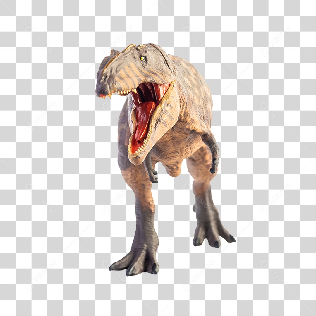 Prehistoric Dinosaur 3D Object For Transparent PNG Composition