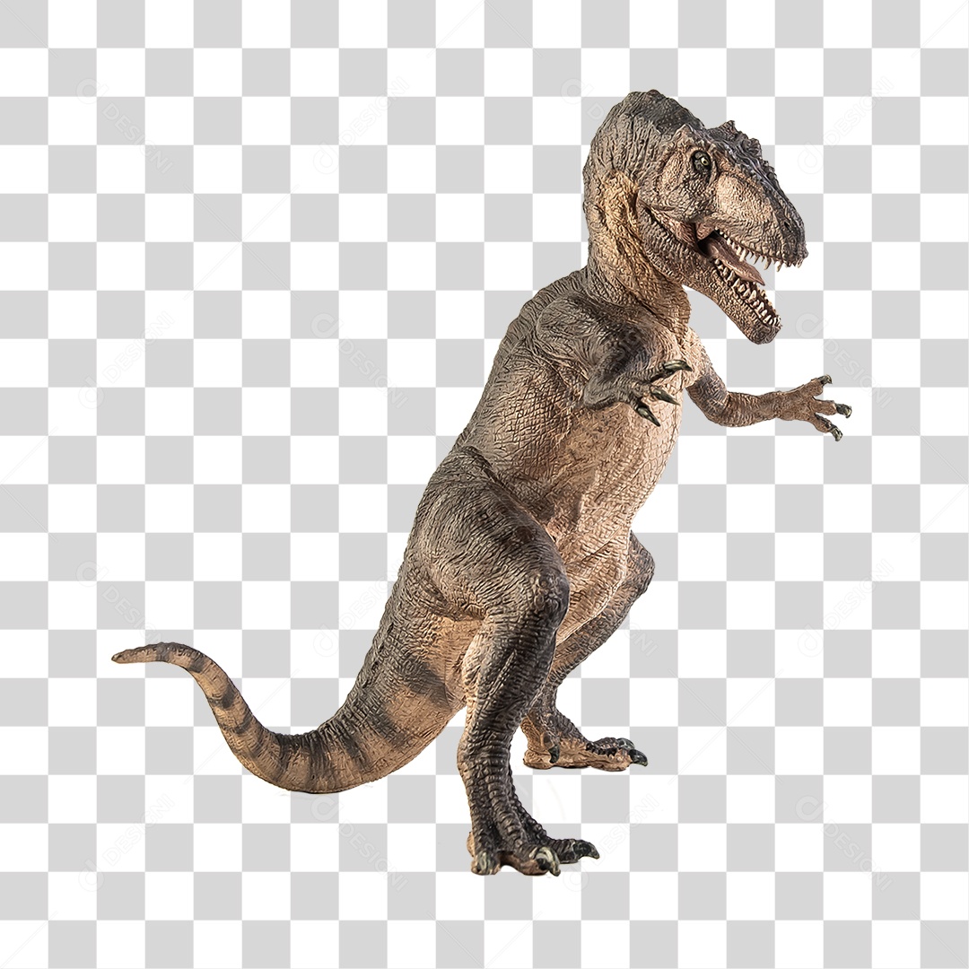 Objeto 3D Dinossauro Pré-Histórico Para Composição PNG Transparente