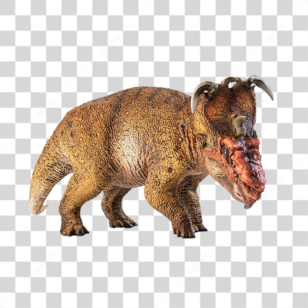 Objeto 3D Dinossauro Pré-Histórico Para Composição PNG Transparente