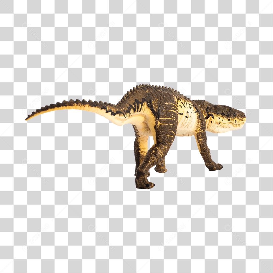 Objeto 3D Dinossauro Pré-Histórico Para Composição PNG Transparente