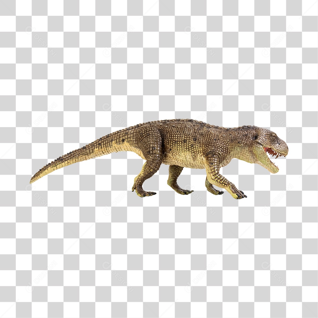 Objeto 3D Dinossauro Pré-Histórico Para Composição PNG Transparente