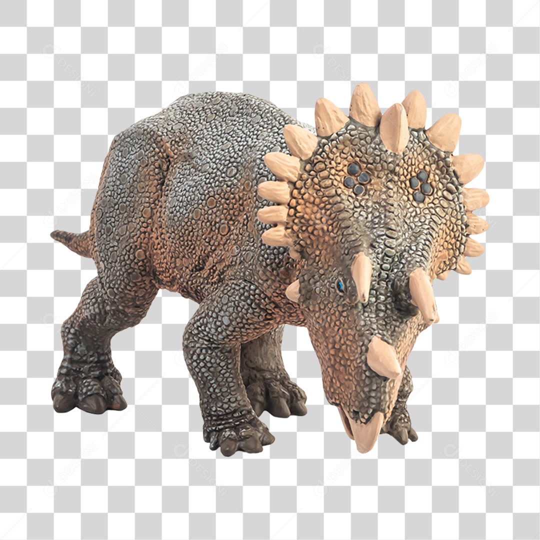 Objeto 3D Dinossauro Pré-Histórico Para Composição PNG Transparente