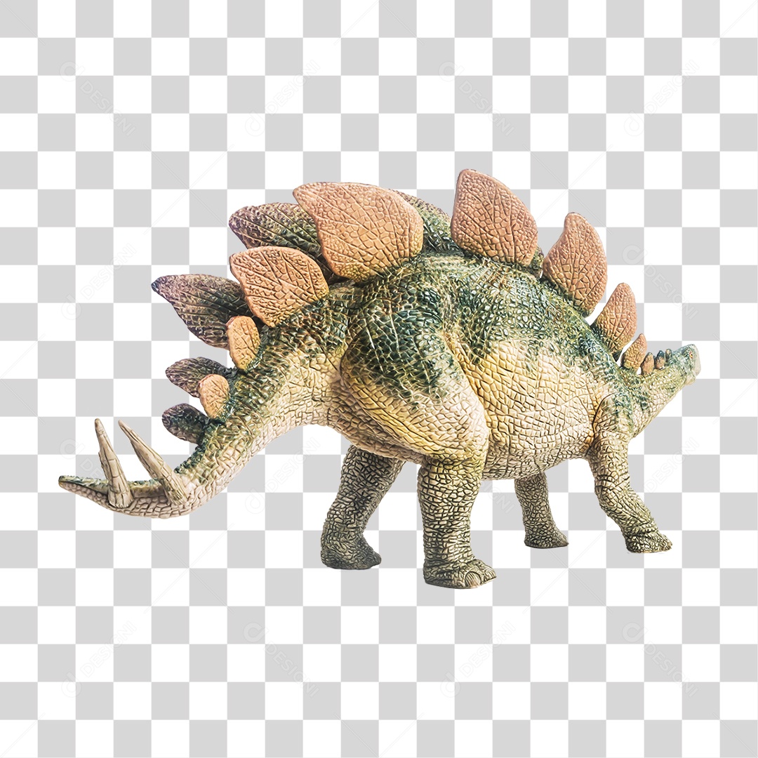 Objeto 3D Dinossauro Stegosaurus Para Composição PNG Transparente