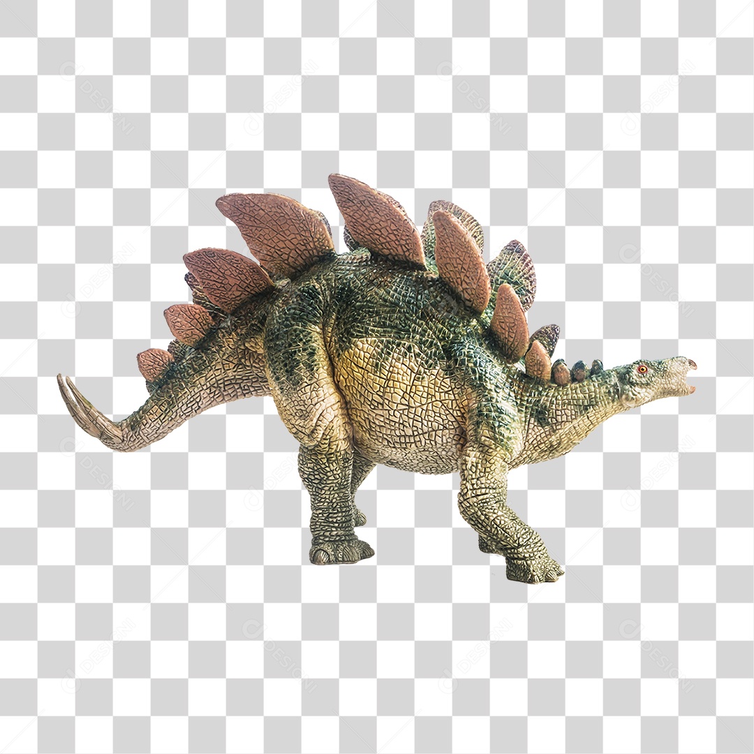 Objeto 3D Dinossauro Stegosaurus Para Composição PNG Transparente