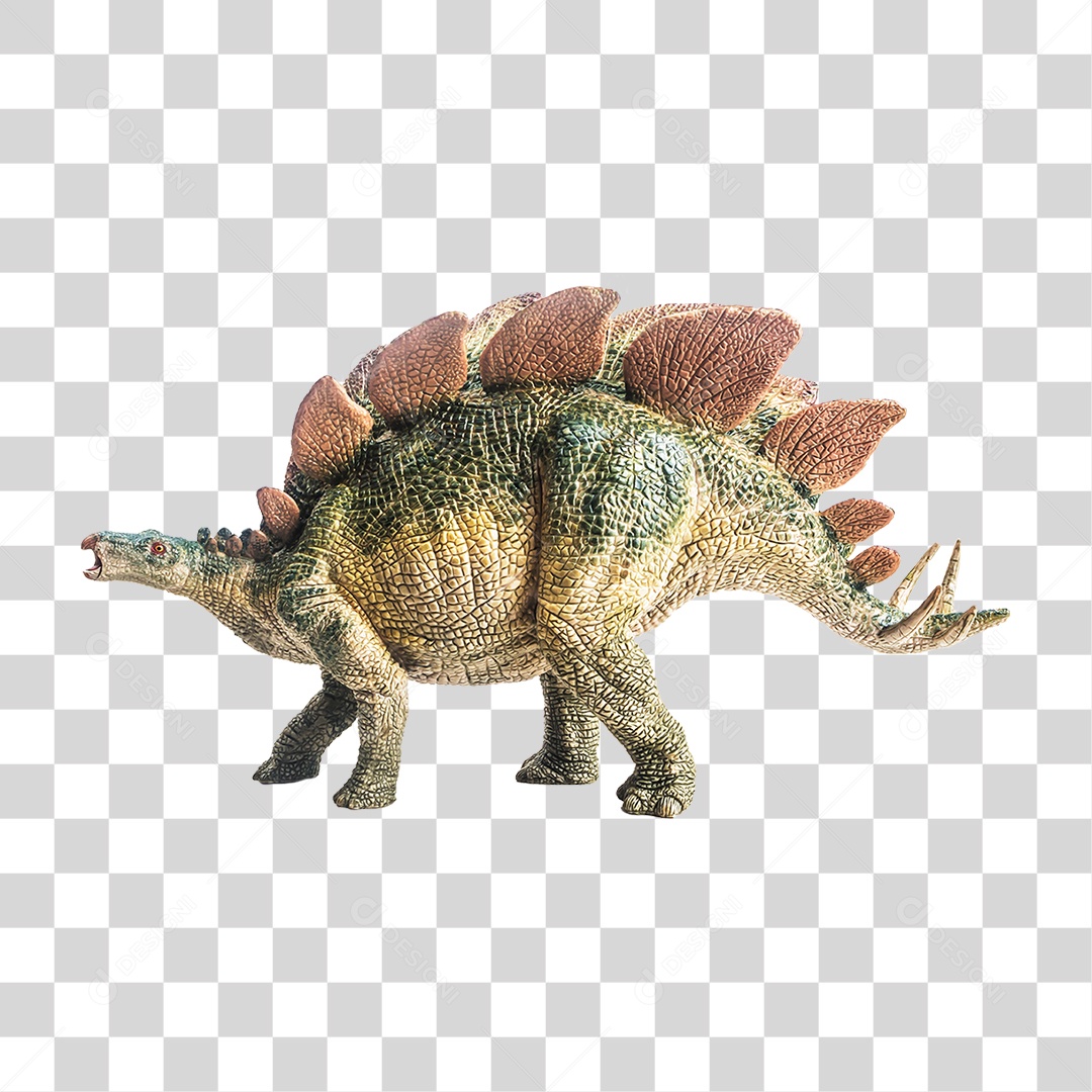 Objeto 3D Dinossauro Stegosaurus Para Composição PNG Transparente
