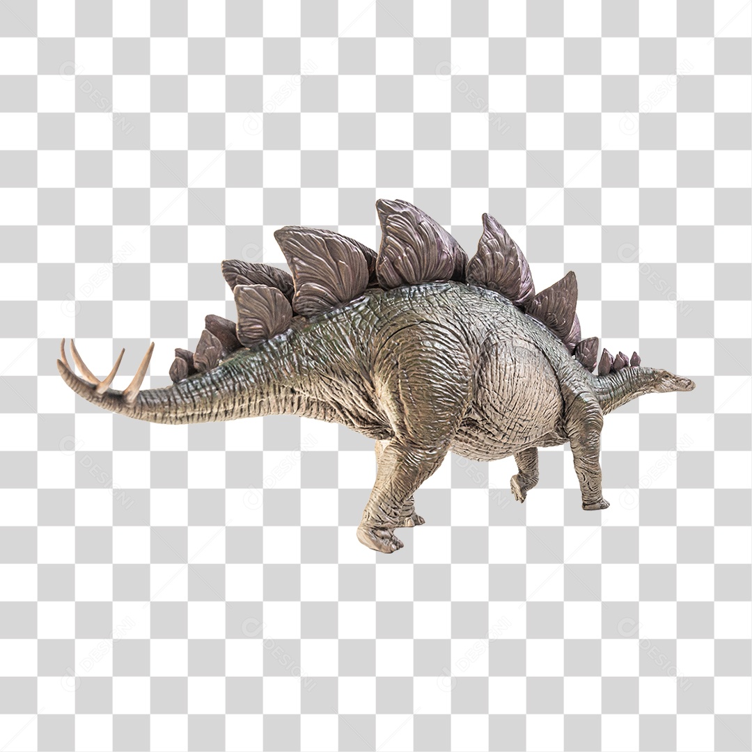Objeto 3D Dinossauro Stegosaurus Para Composição PNG Transparente
