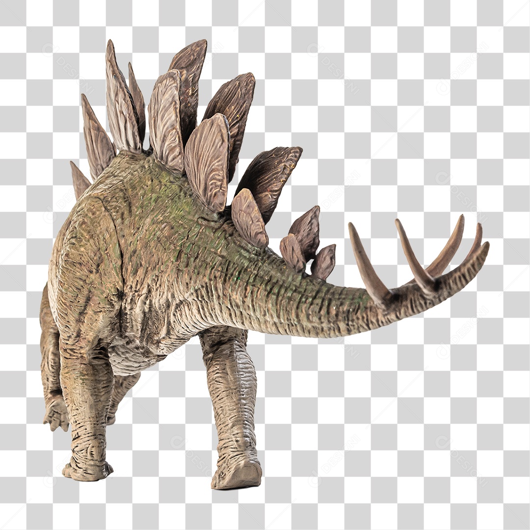Objeto 3D Dinossauro Stegosaurus Para Composição PNG Transparente