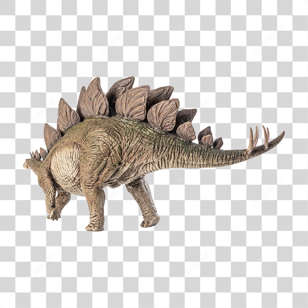Objeto 3D Dinossauro Stegosaurus Para Composição PNG Transparente