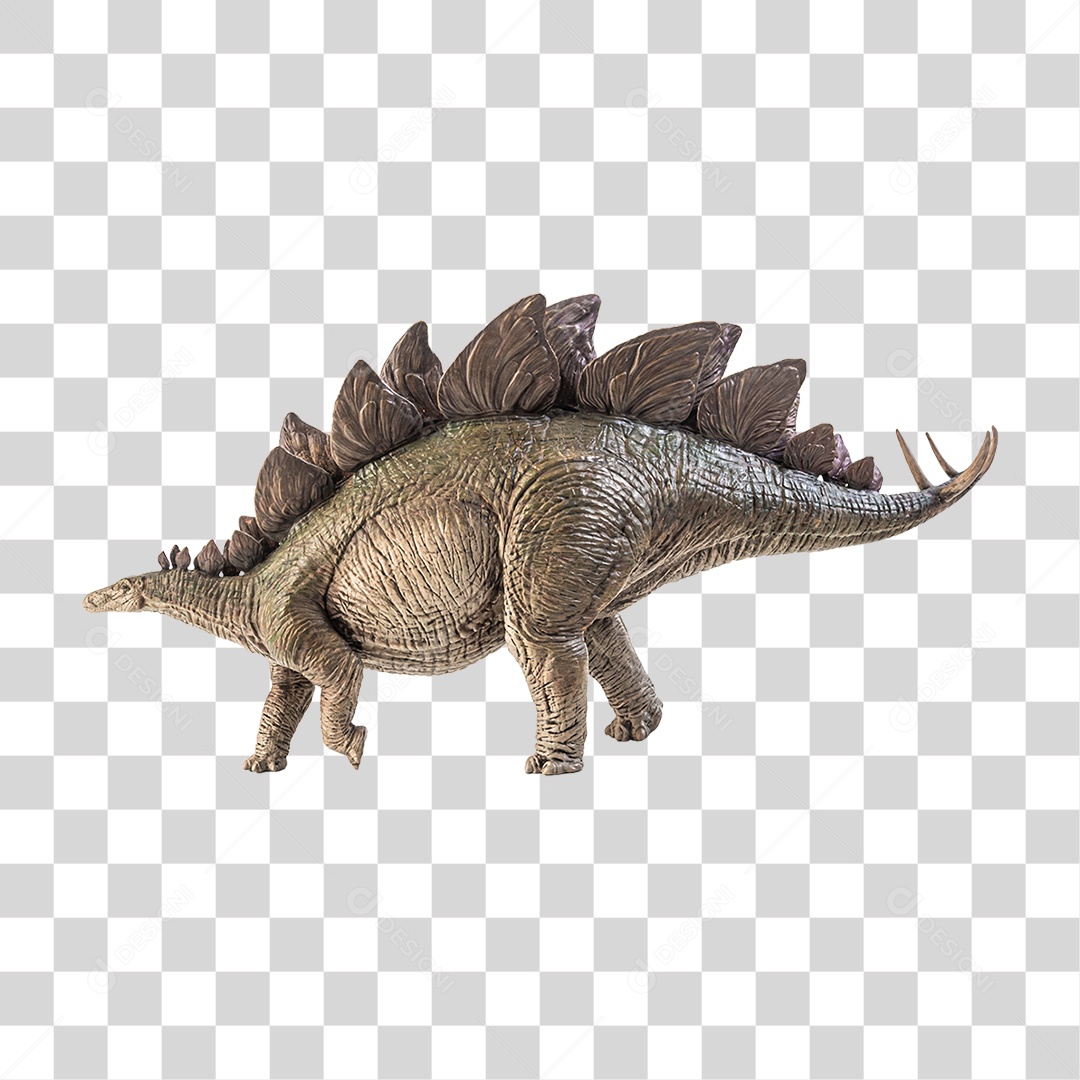 Objeto 3D Dinossauro Stegosaurus Para Composição PNG Transparente