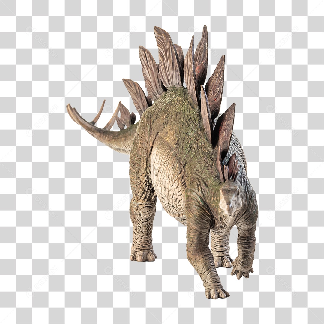 Objeto 3D Dinossauro Stegosaurus Para Composição PNG Transparente