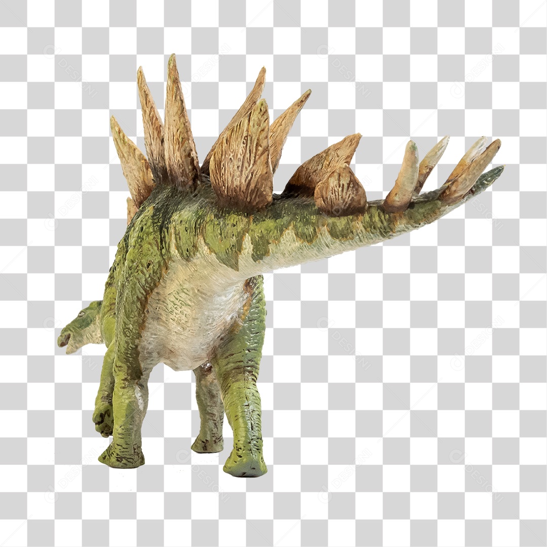 Objeto 3D Dinossauro Stegosaurus Para Composição PNG Transparente