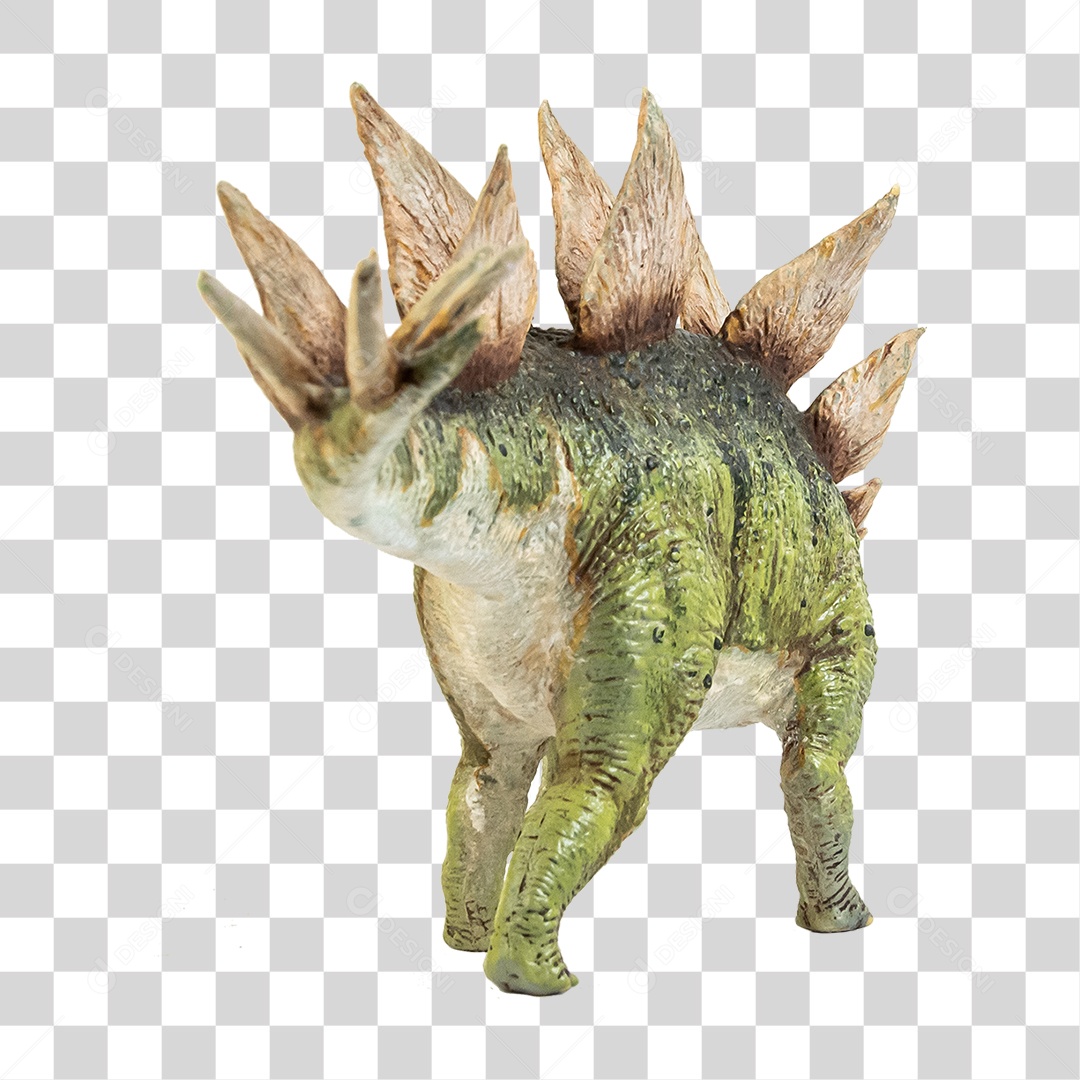 Objeto 3D Dinossauro Stegosaurus Para Composição PNG Transparente