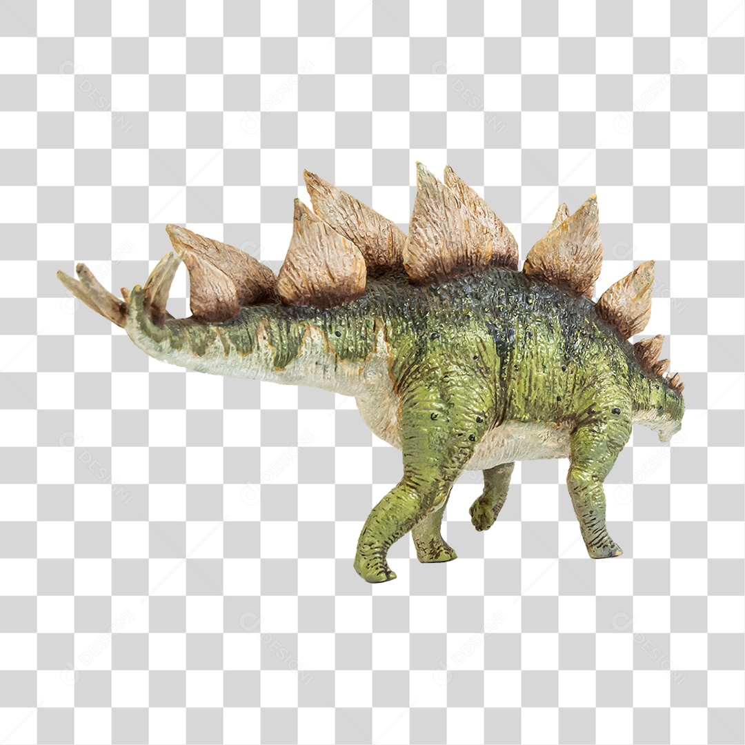 Objeto 3D Dinossauro Stegosaurus Para Composição PNG Transparente