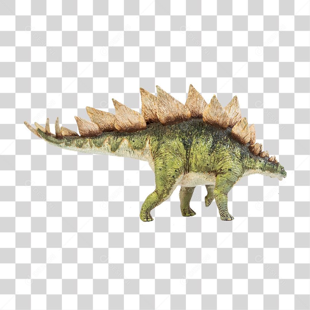 Objeto 3D Dinossauro Stegosaurus Para Composição PNG Transparente