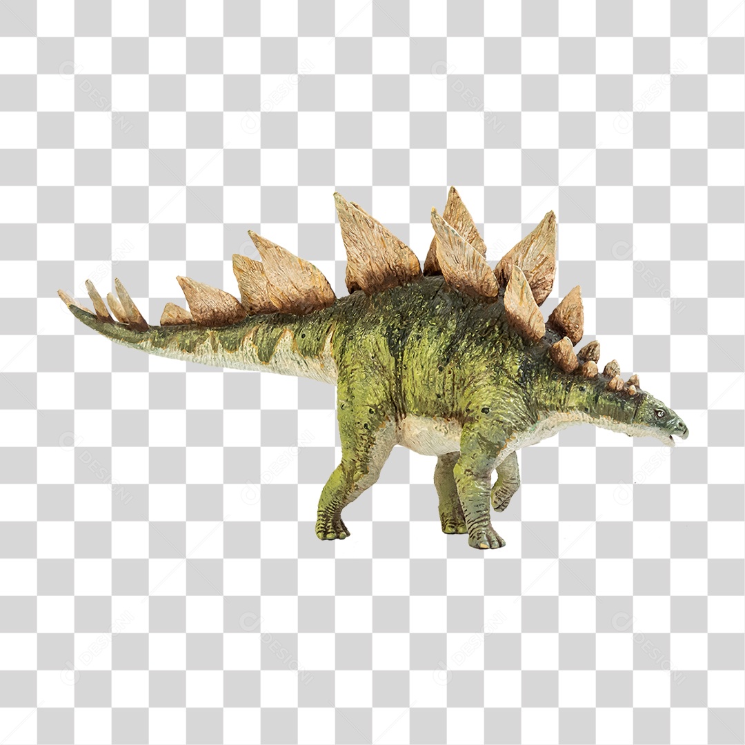 Objeto 3D Dinossauro Stegosaurus Para Composição PNG Transparente