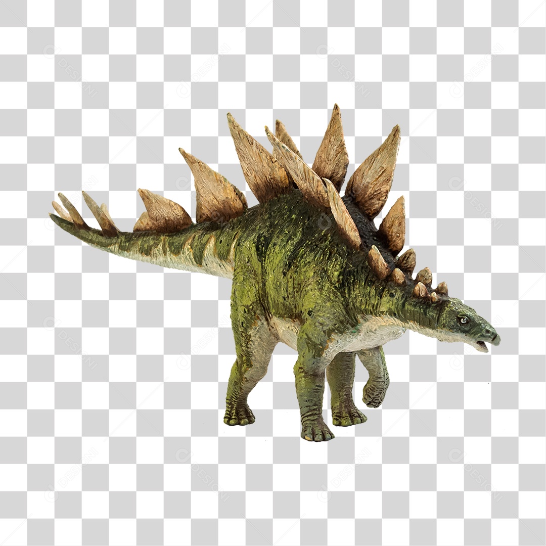 Objeto 3D Dinossauro Stegosaurus Para Composição PNG Transparente