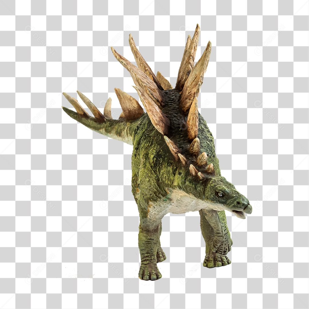 Objeto 3D Dinossauro Stegosaurus Para Composição PNG Transparente