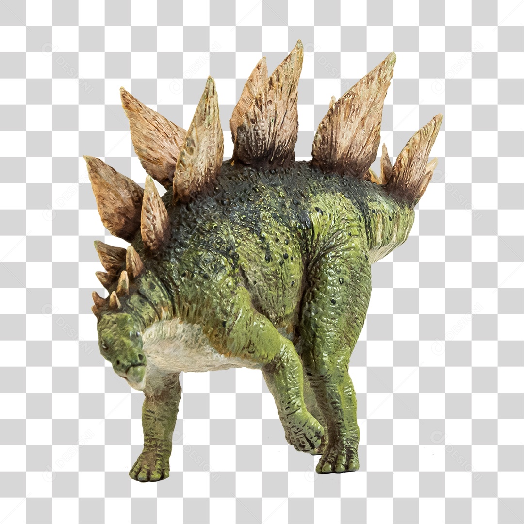 Objeto 3D Dinossauro Stegosaurus Para Composição PNG Transparente