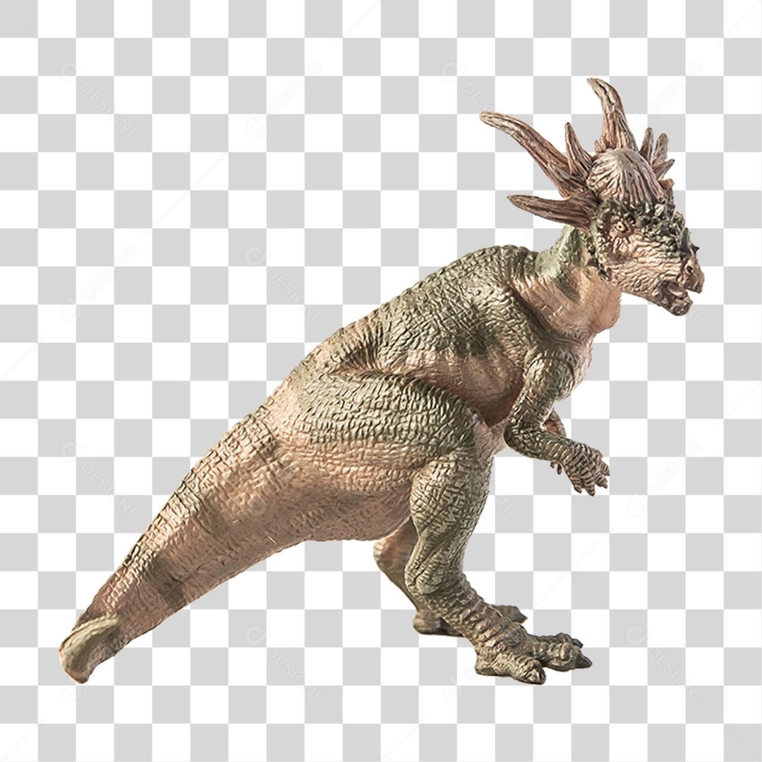 Objeto 3D Dinossauro Stygimoloch Para Composição PNG Transparente