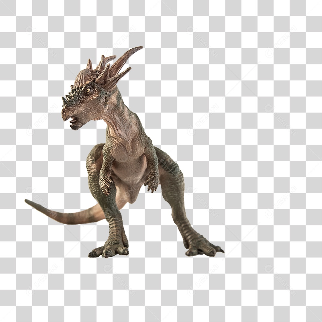 Objeto 3D Dinossauro Stygimoloch Para Composição PNG Transparente