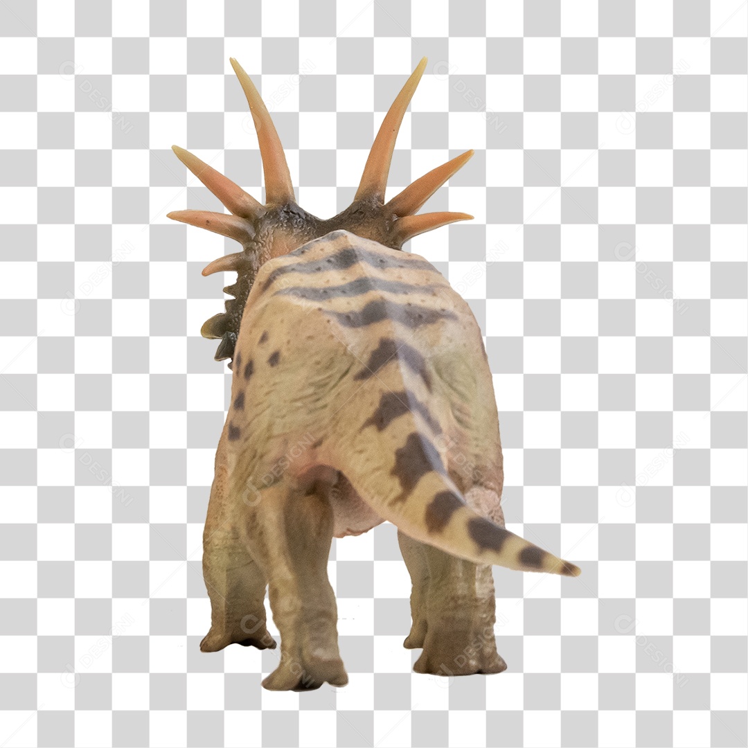 Objeto 3D Dinossauro Styracosaurus Para Composição PNG Transparente