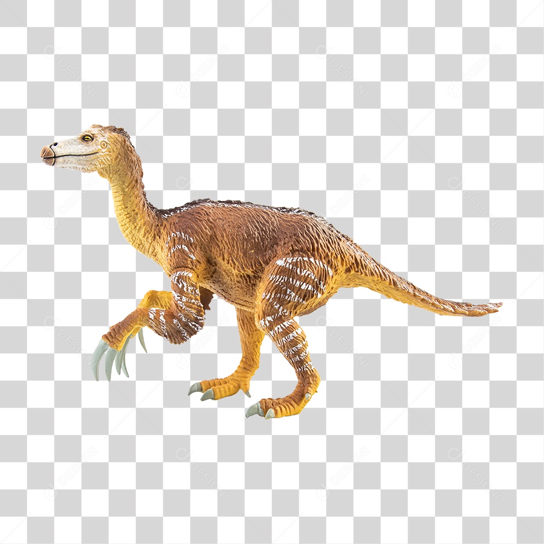 Therizinosaurus Dinosaur 3D Object For Transparent PNG Composition