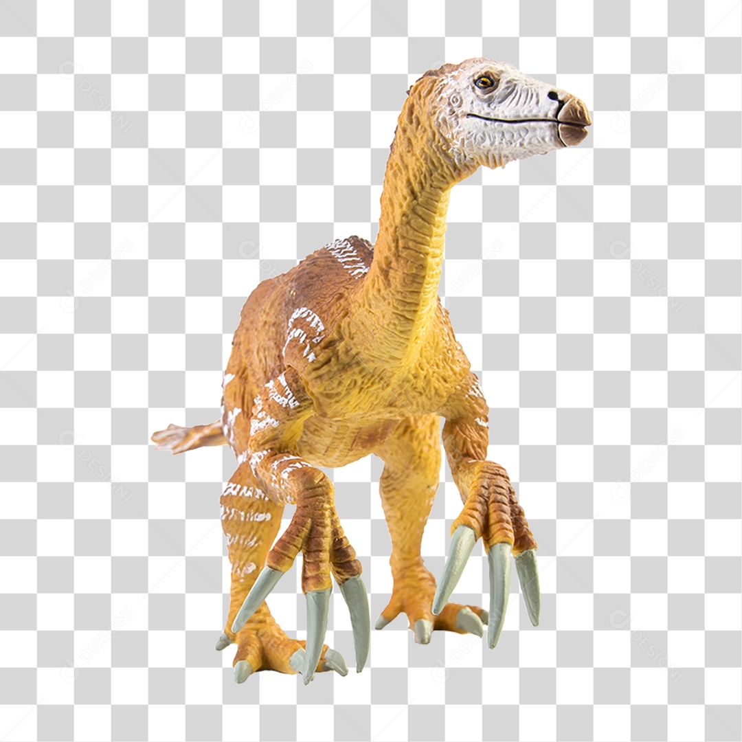 Therizinosaurus Dinosaur 3D Object For Transparent PNG Composition