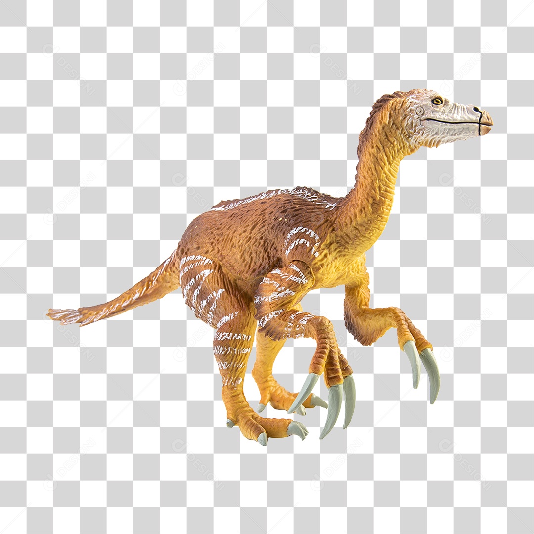Therizinosaurus Dinosaur 3D Object For Transparent PNG Composition
