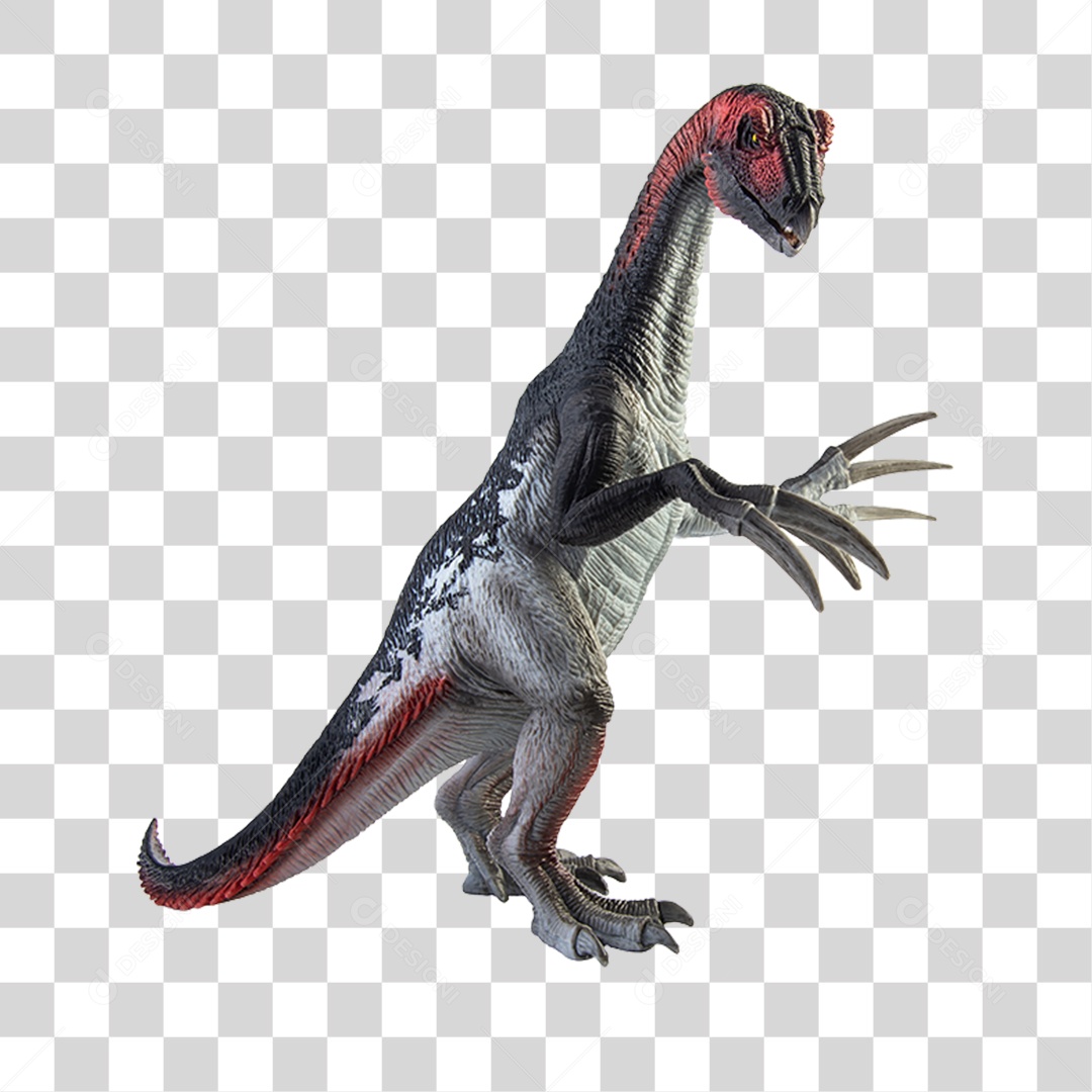 Therizinosaurus Dinosaur 3D Object For Transparent PNG Composition