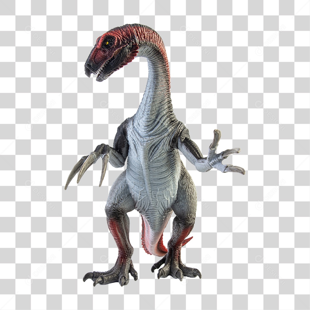 Objeto 3D Dinossauro Therizinosaurus Para Composição PNG Transparente