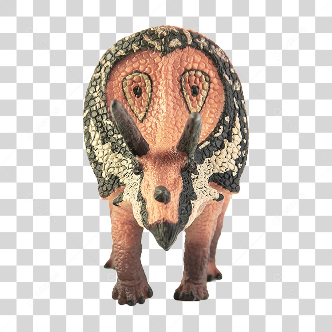 Objeto 3D Dinossauro Torosaurus  Para Composição PNG Transparente