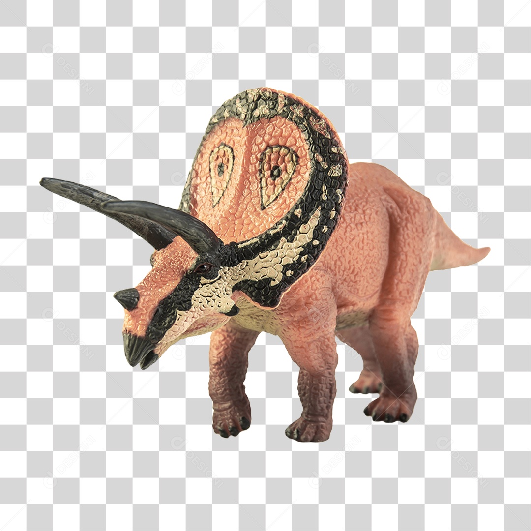 Objeto 3D Dinossauro Torosaurus  Para Composição PNG Transparente