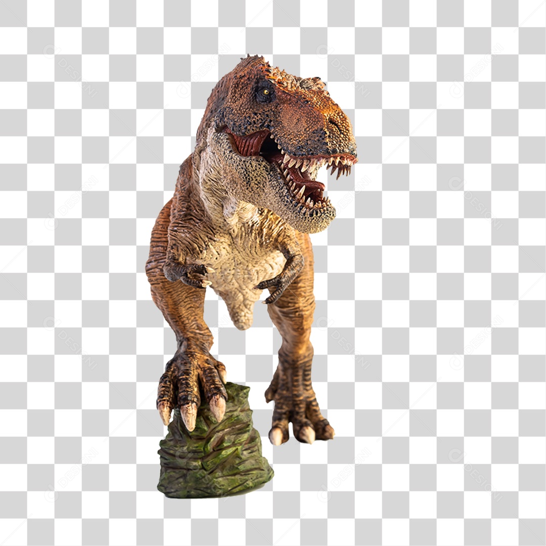 Objeto 3D Dinossauro Tirannosaurus Rex Para Composição PNG Transparente