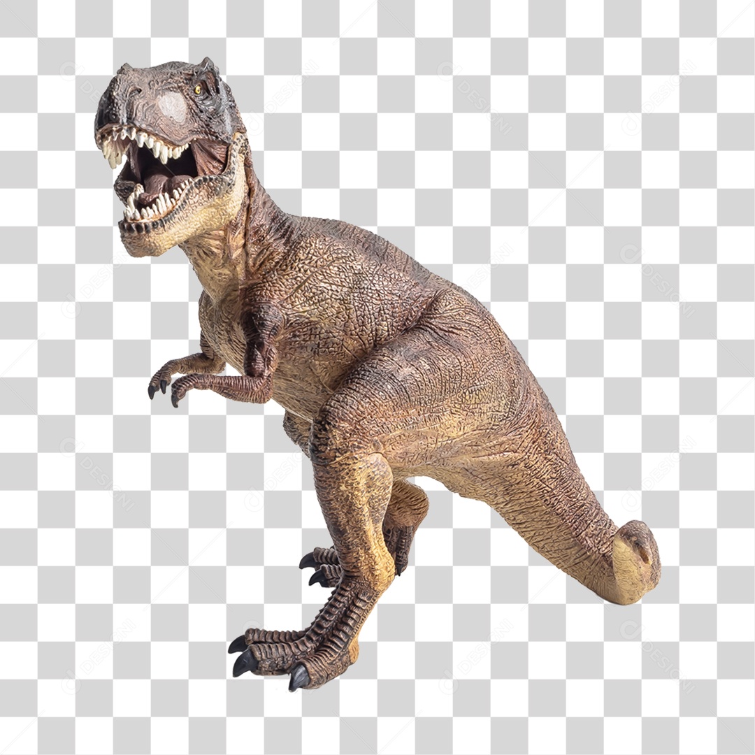Objeto 3D Dinossauro Tirannosaurus Rex Para Composição PNG Transparente