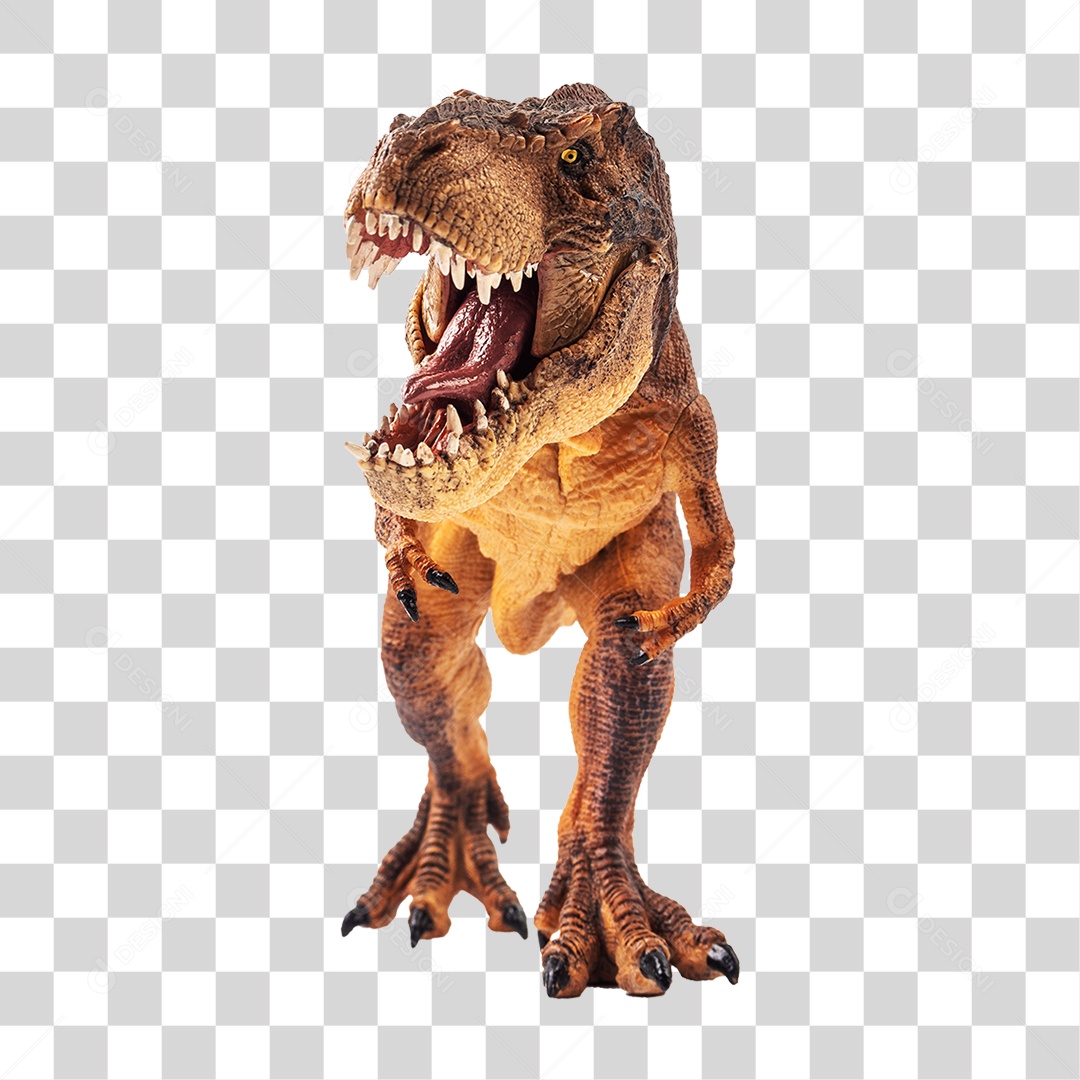 Objeto 3D Dinossauro Tirannosaurus Rex Para Composição PNG Transparente